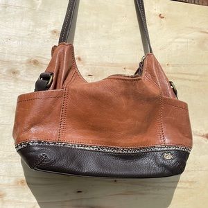 The Sak Kendra Brown Leather Shoulder Bag
